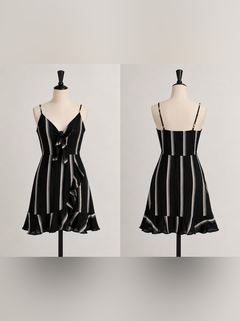 NWT Cotton On Striped Tie-Front Mini Dress S